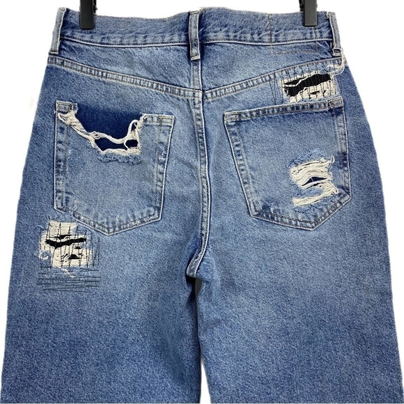 Nwt | Free People We the Free McCoy Destroyed Straight Leg Jeans Size 27 - Picture 7 of 10